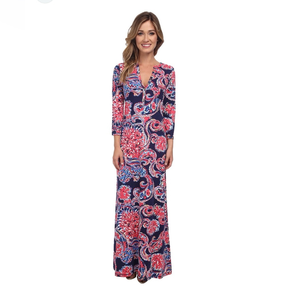 Lilly Pulitzer Alessia Maxi - For the Halibut Size M